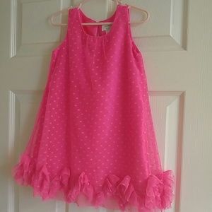 Bright pink little girl dress size 3t
